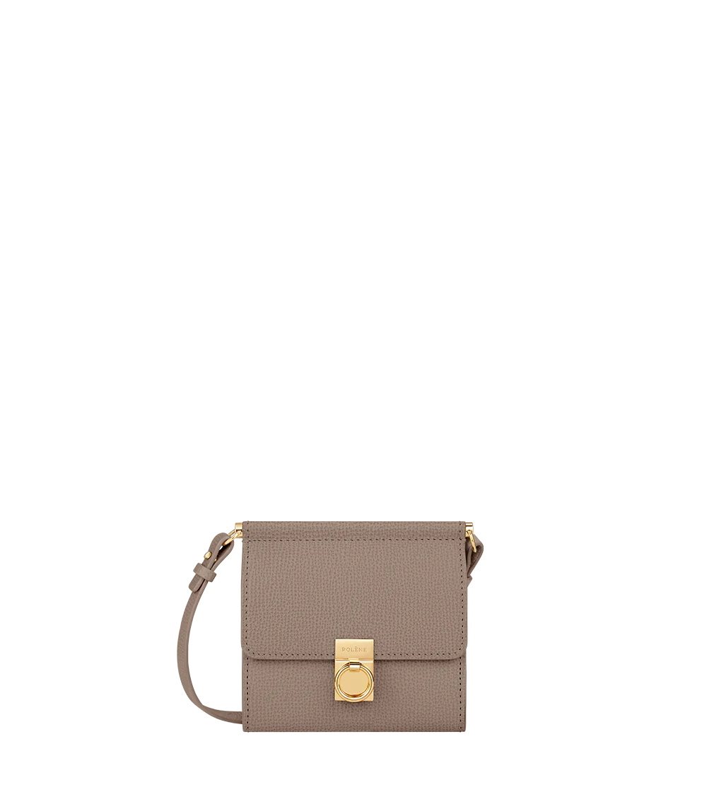 ポレーヌ Numéro Sept Crossbody 財布 グレー ブラウン | JAPAN XW5Y